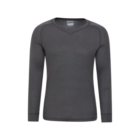 Mountain Warehouse - "Talus" Thermo-Top V-Ausschnitt für Herren (Grau) - Image 1