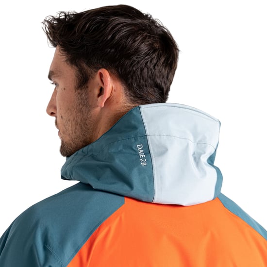 Dare 2B Mens Cornice Waterproof Jacket (Trail Blaze Orange/Slate Grey)