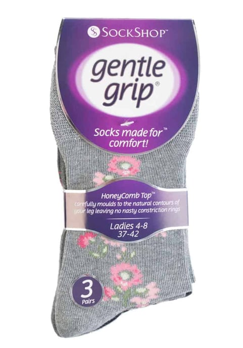 Gentle Grip - 6 Paar Damen Gentle Grip nicht elastische Socken - GG45 - Image 2