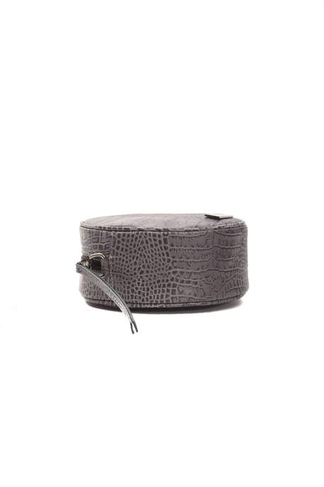 Pompei Donatella Grey Leather Crossbody Body's Bag - Image 4