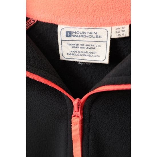 Mountain Warehouse Damen/Damen Montana Half Zip Fleece Top (Jet Black) - Image 2