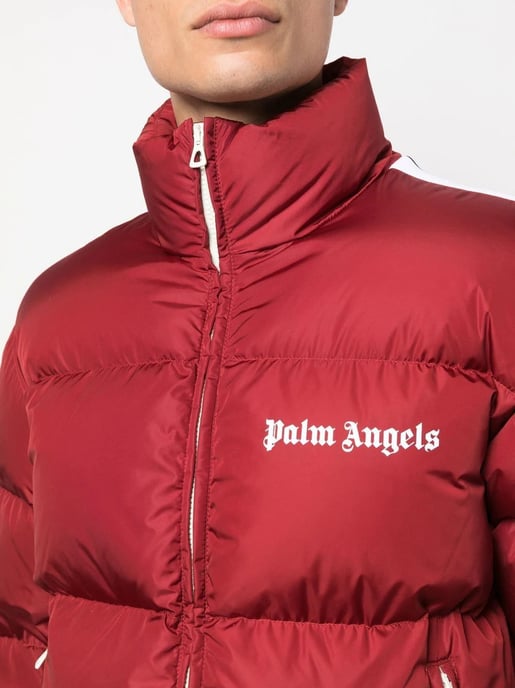 Palm Angel Classic Logo-print Padded Down Coat in Red