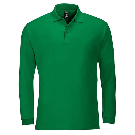 SOLS - "Winter II" Poloshirt für Herren/Damen Unisex Langärmlig (Irisches Grün) - Image 1