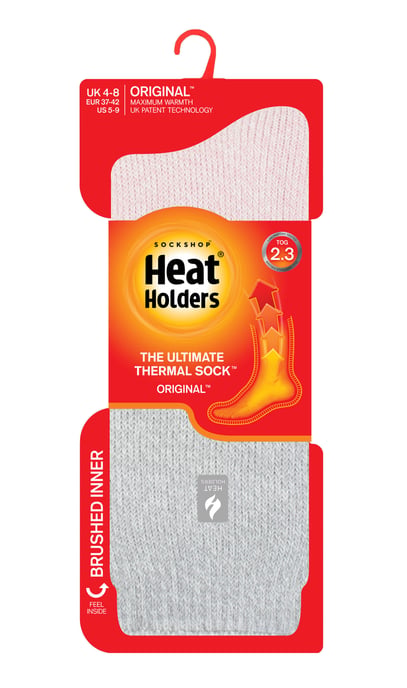 Wärmehalter - Damen Thermosocken für den Winter | Outdoor & Indoor Socken | Kuschelig & Flauschig | Geschenke für Frauen - Dusted Pink / Silber (Catania) - Image 2