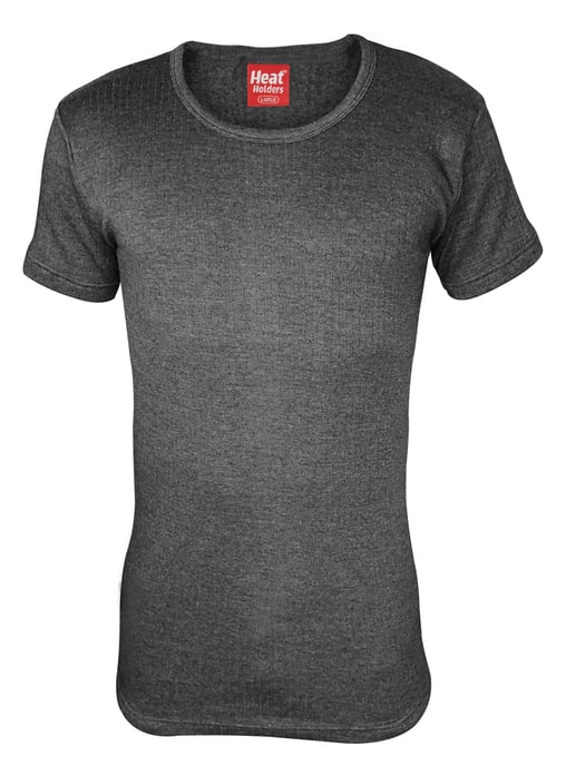 Heat Holders - Herren-Baumwoll-Wärmeunterwäsche Kurzarm-T-Shirt Weste - Image 1