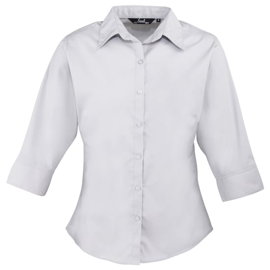 Premier - Bluse für Damen 3/4 Ärmel (Silber) - Image 1