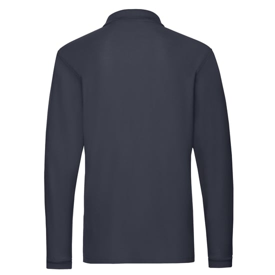 Fruit of the Loom - "Premium" Poloshirt für Herren Langärmlig (Marineblau) - Image 2