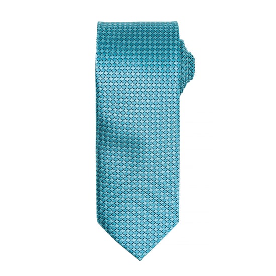 Premier Mens Puppy Tooth Formal Work Krawatte (2er-Pack) (Türkis) - Image 1