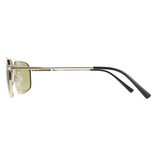 Serengeti Aviator Mens Shiny Light Gold Mineral Green 555nm Wayne