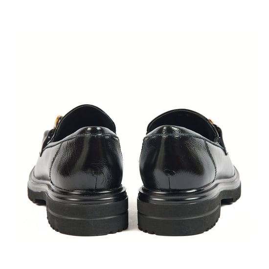 Pod Tate Kunstleder Damen Schwarz Loafers - Image 2
