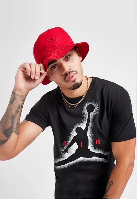 Nike Air Jordan Large Graphic Herren-T-Shirt in Schwarz - Image 3
