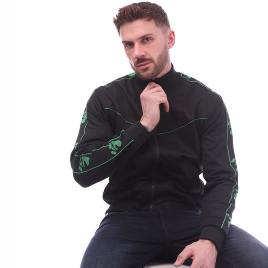 Off-white - Schmale Trainingsjacke Mit Ow Face Band In Schwarz - Image 4