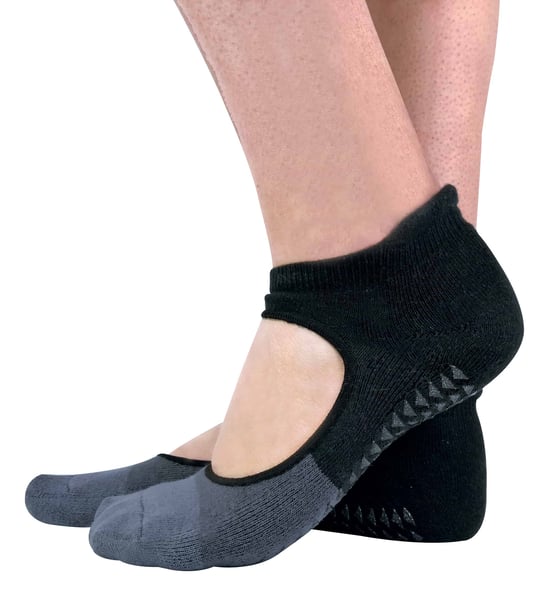 2 Paar Damen rutschfeste Grip Low Cut Unsichtbare Pilates Yoga Socken - Image 2