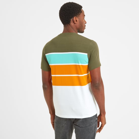 Whitwick Mens T-Shirt Khaki - Image 2
