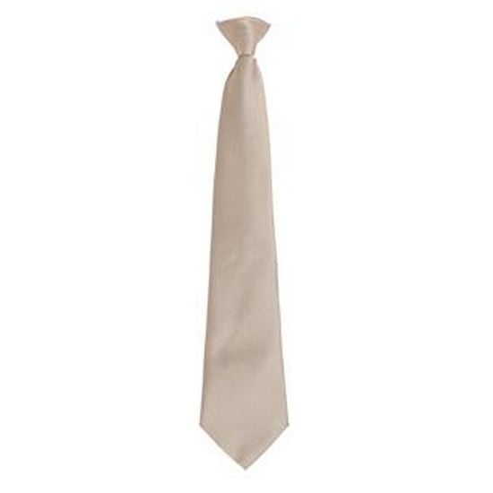 Premier Herren Clip-On-Krawatte, verschiedene Farben (Khaki) - Image 1
