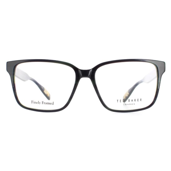 Ted Baker Rectangular Herren Grün Schildkröte TB8198 Edel - Image 1