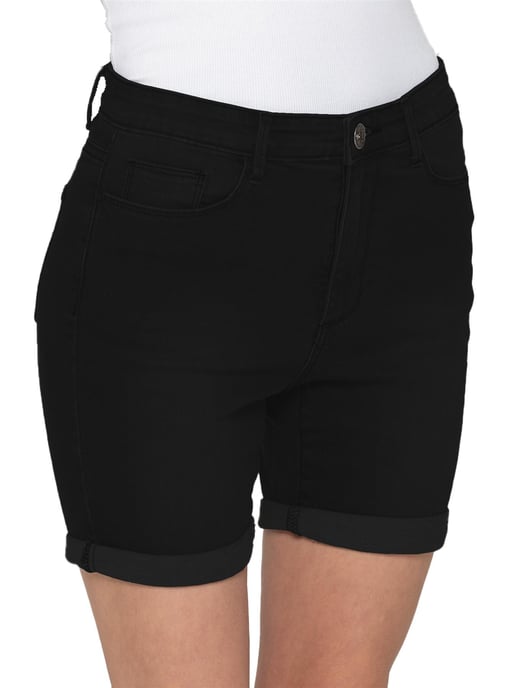 Enzo | Womens Skinny Denim Shorts - Image 2