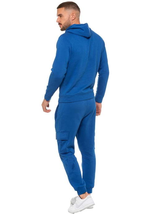 Enzo | Herren Pullover Hoodie Trainingsanzug Set - Blau - Image 3