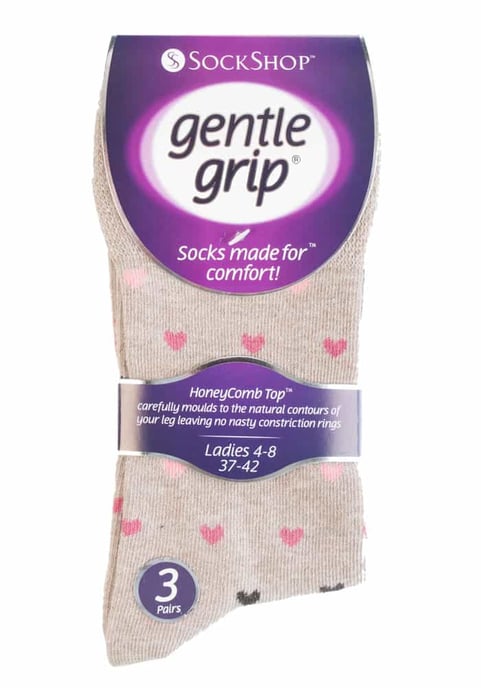 Gentle Grip - 6 Paare Damen Gentle Grip nicht elastische Socken - GG48 - Image 2
