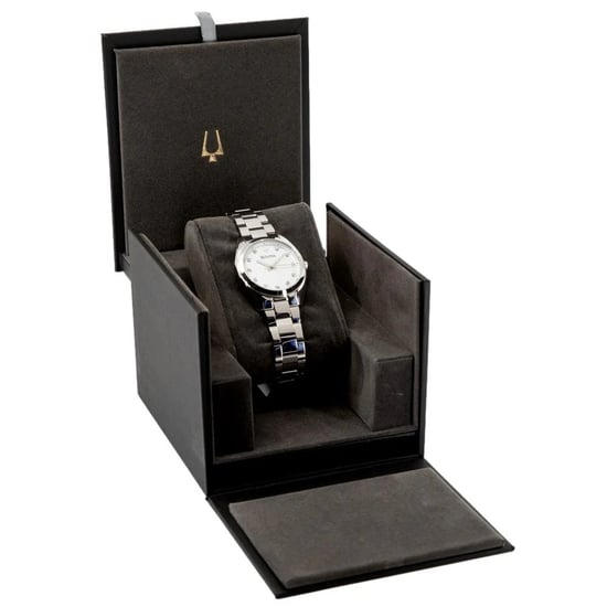 Bulova Surveyor Damen Silberne Uhr 96P228 - Image 4