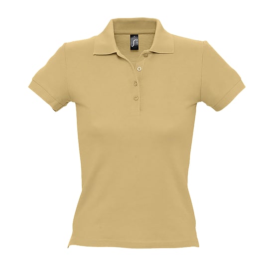 SOLS - PEOPLE Kurzärmeliges Polo-Shirt - Damen (Beige) - Image 1