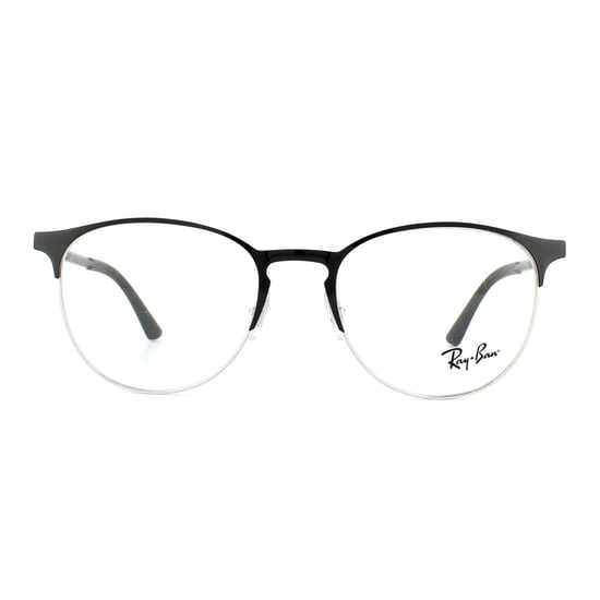 Cadres de lunettes Ray-Ban 6375 2861 Argent sur le dessus noir 51 mm - Image 1