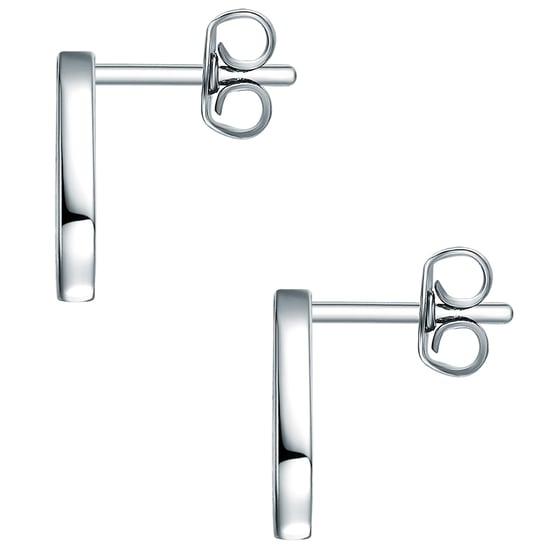 Stud earring sterling silver embellished with swarovski crystals® white Rafaela Donata - Image 2