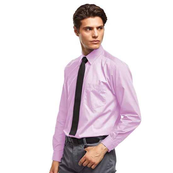 Premier - "Premier" Formelles Hemd für Herren Langärmlig (Pink) - Image 2