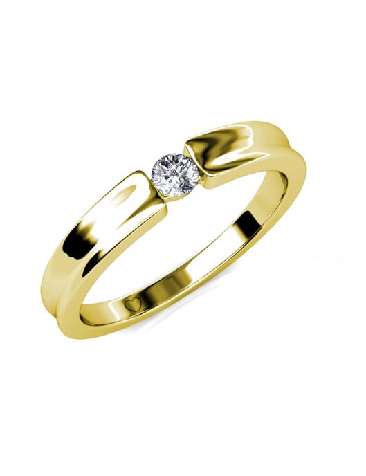 Simplicity Ring - Gold und Kristall - Image 1