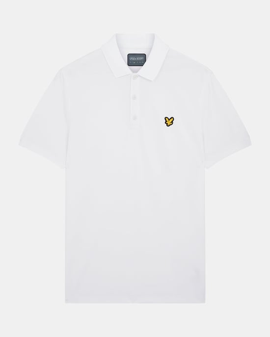 Lyle & Scott Technisches Golf-Poloshirt in Weiß - Image 5