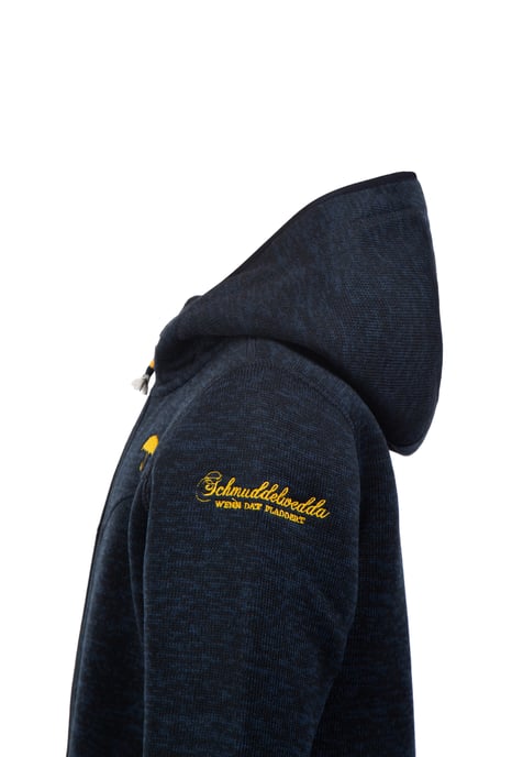 Schmuddelwedda Strickfleecejacke Mädchen Meeresmelange - Image 3