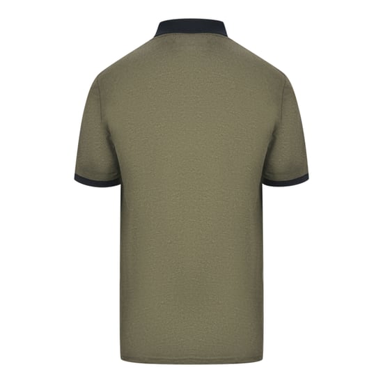 Lyle & Scott Olivgrünes Block Mergel Poloshirt - Image 2