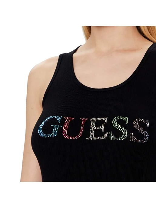 Guess Damen Top mit mehrfarbigem Logo - Image 2