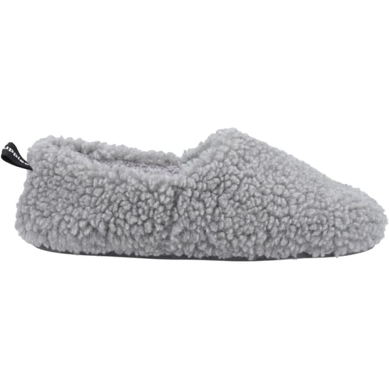 Hush Puppies Emily Kunstfell Damen Grau Hausschuhe - Image 5