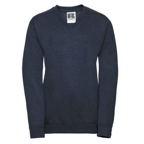 Russell Collection - Sweatshirt V-Ausschnitt für Kinder (Dunkelblau) - Image 1
