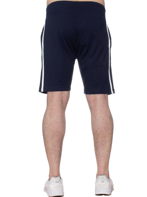 Enzo | Herren T-Shirt & Shorts Loungewear Set - Weiß/Navy - Image 4