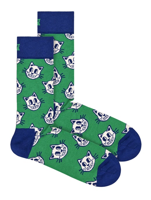 Glückliche Socken - Neuheit Katze Design Socken | großes Geschenk - Katze - Image 1