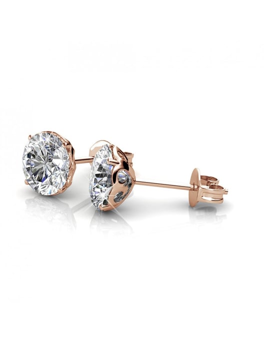 Kristine Ohrringe - Roségold und Kristall - Image 4