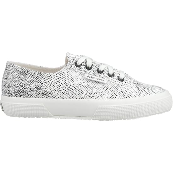 Superga 2730 Micro Faux Snake Faux Leder Damen Weiß Avorio/Schwarz Snake Trainers - Image 5