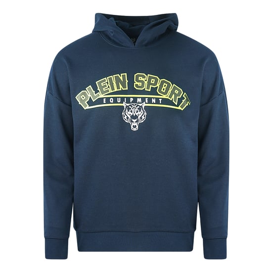 Plein Sport Equipment Logo Marineblau Hoodie - Image 1