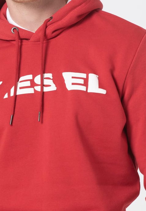 Diesel S Agnes BRO Herren Sweat Hoodie in rot - Image 4