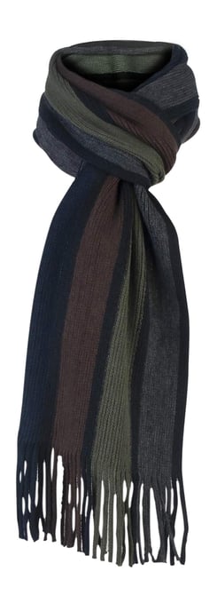 Herren italienisch inspiriert warme gestrickte gestreifte Winterschal Einheitsgröße - Image 1