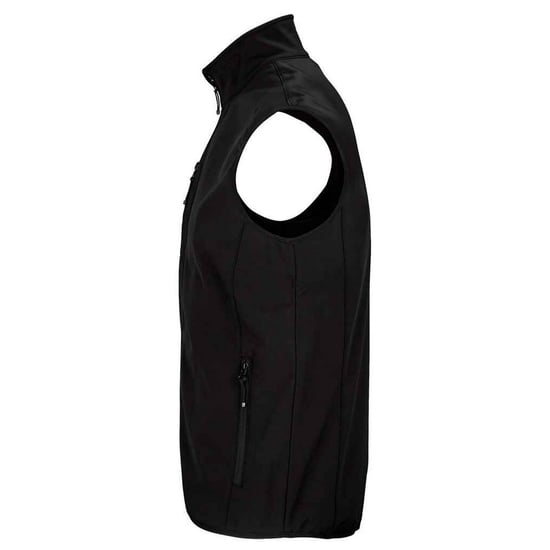 SOLS Herren Falcon Softshell Recycled Body Warmer (Schwarz) - Image 2