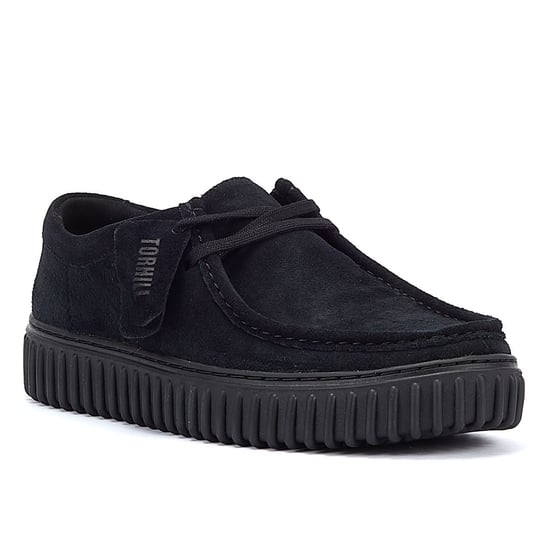 Clarks Originals Torhill Männer Schwarz Wildleder Schuhe - Image 2