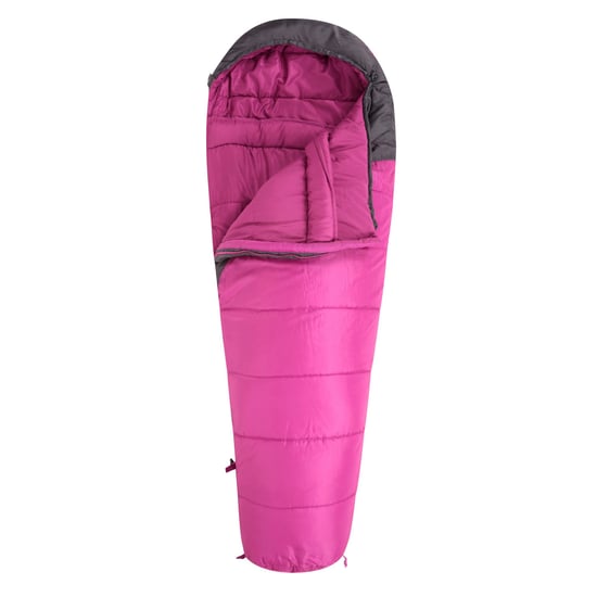 Mountain Warehouse Unisex Adult Summit 250 Right Zip Winter Mummy Sleeping Bag (Fuchsia)