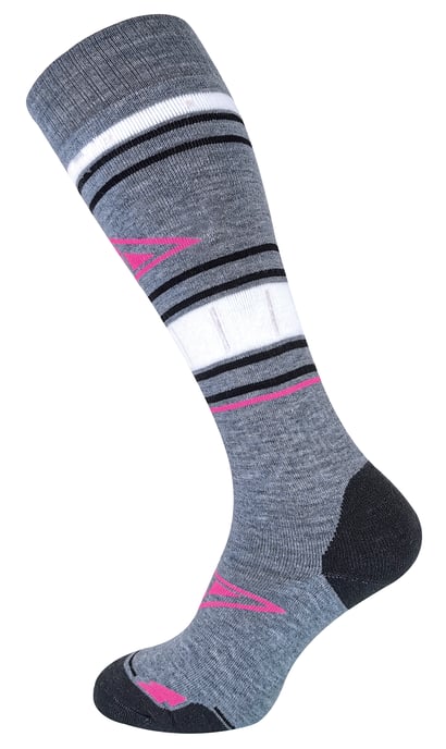 COMODO - Chaussettes Hautes de Snowboard Ski pour Hommes, Femmes - Violet - Image 1