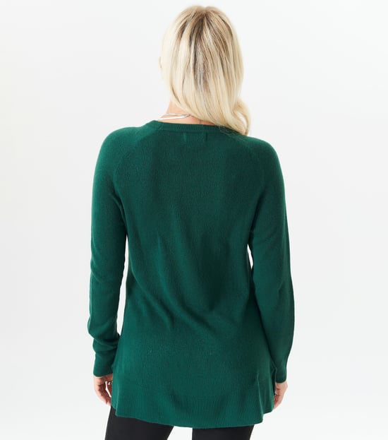 Rundhalsausschnitt Feinstrick-Pullover in Übergröße - Image 4