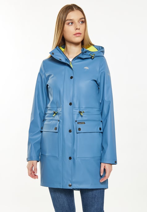 Schmuddelwedda Regenmantel Damen Stahlblau - Image 3