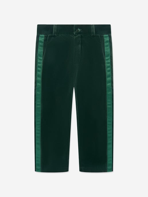 Patachou Boys Cotton Trousers in Green