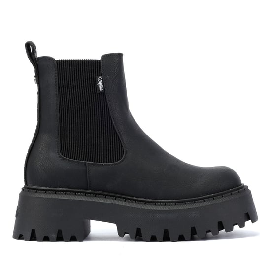Buffalo Aspen Chelsea Damenlederstiefel In Schwarz - Image 5